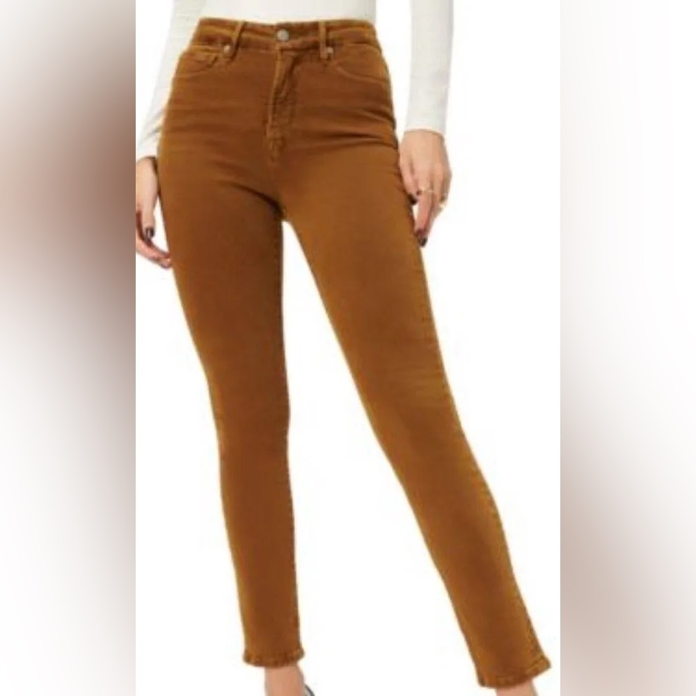 Good American Faux Suede Good Leg Jeans